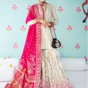 Ali Xeeshan “Nurpur” 3-Piece Set • Luxury Pret • Size Medium • Pre-Loved